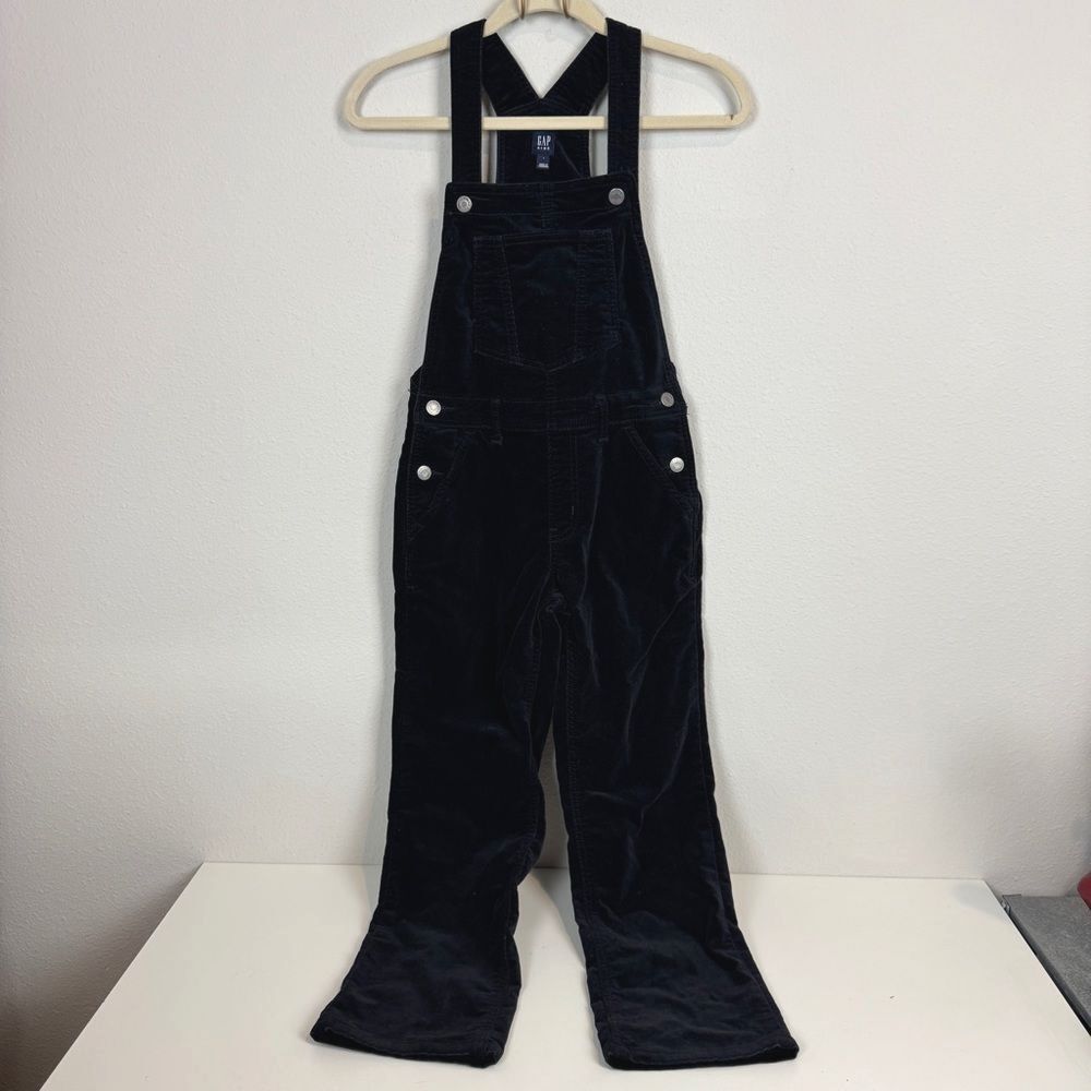 GAP Girl's Velvet Black Overalls L